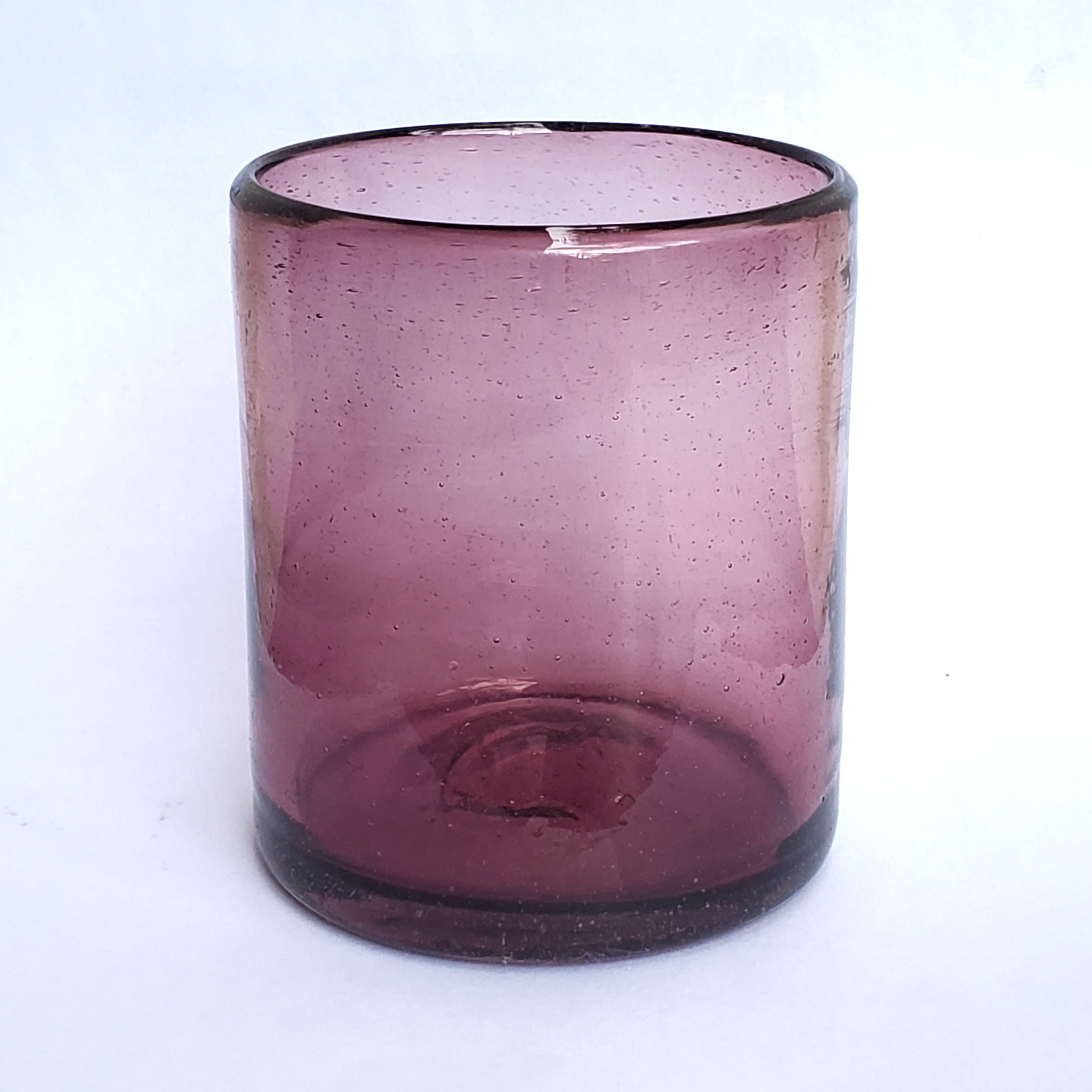 Wholesale MEXICAN GLASSWARE / Solid Amethyst 9 oz Short Tumblers  / Enhance your table setting with our beautiful Amethyst colored glasses.